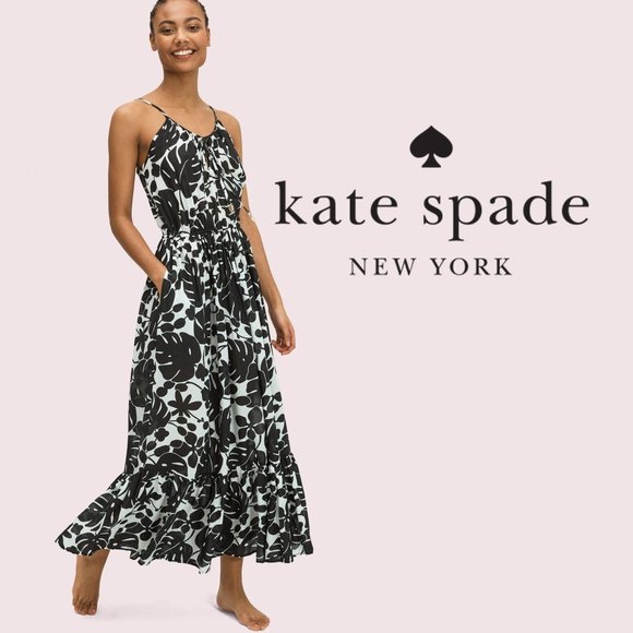 kate spade Dresses & Skirts - ♠️ KATE SPADE "Monstera Grove" Maxi Dress Cover-Up   🅻🅸🅺🅴 🅽🅴🆆